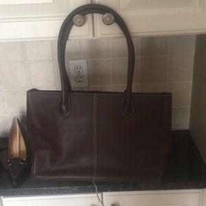 J crew leather bag and  J crew leather heels